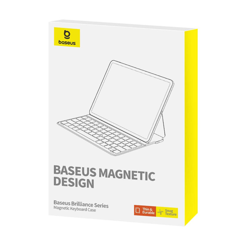 Husa magnetica cu tastatura iPad Pro 2018 12.9 A1876/A1983 Baseus Brilliance, negru