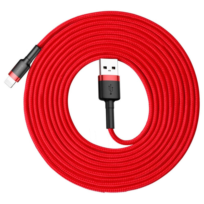 Cablu de date Lightning Baseus, QC3.0, 2A, 3m, CALKLF-R09