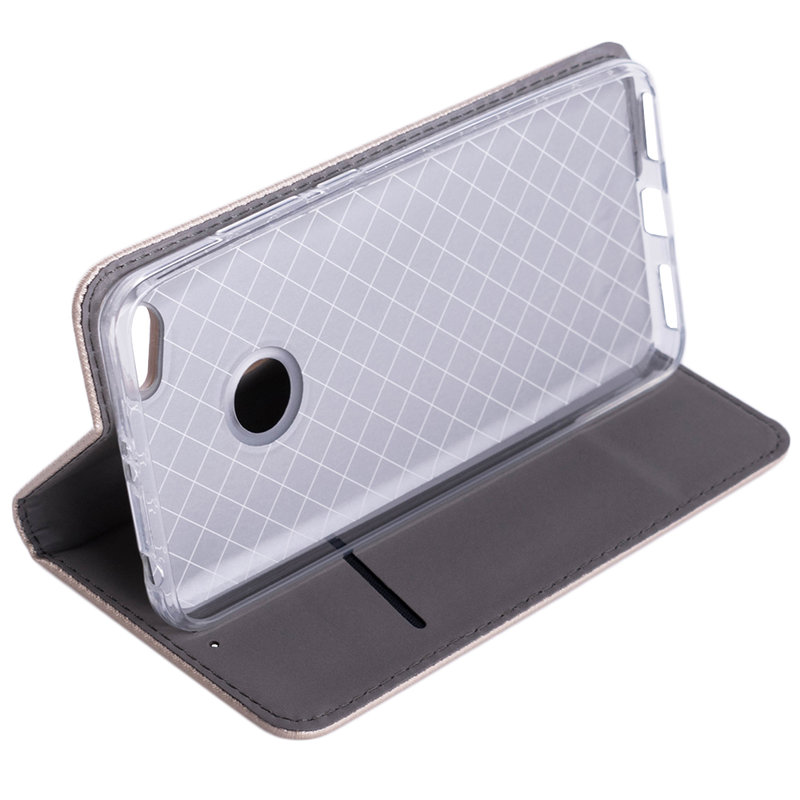 Husa Smart Book Xiaomi Redmi Note 5A Flip Auriu