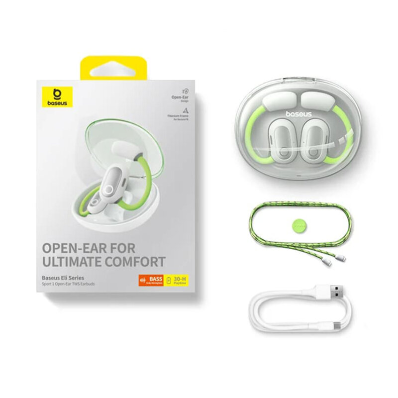Casti open-ear Bluetooth TWS Baseus, A00064400641-00