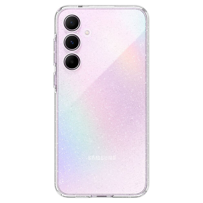 Husa Samsung Galaxy A55 5G Spigen Liquid Crystal Glitter, Crystal Quartz