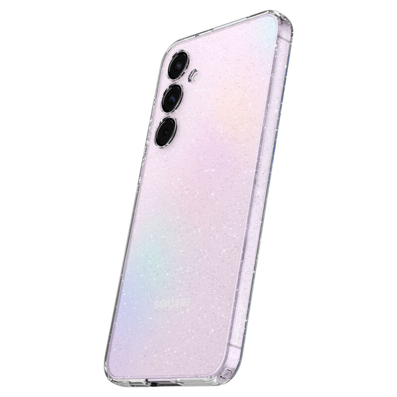 Husa Samsung Galaxy A55 5G Spigen Liquid Crystal Glitter, Crystal Quartz