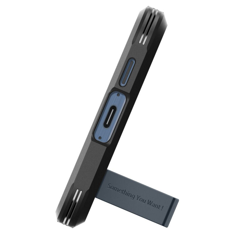 Husa Samsung Galaxy A55 5G Spigen Tough Armor, albastru