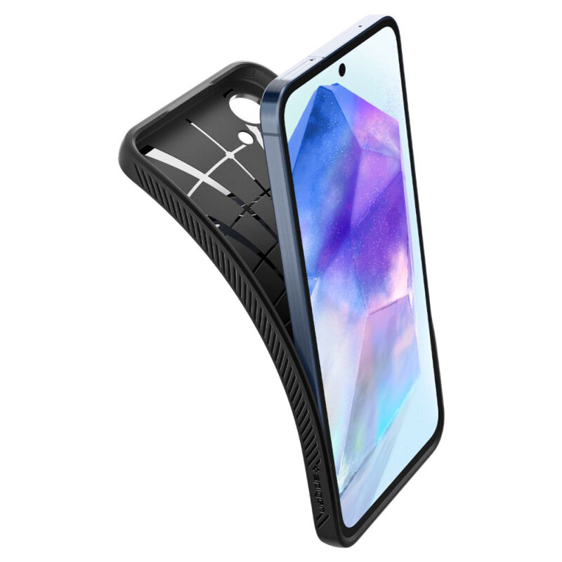 Husa Samsung Galaxy A55 5G Spigen Liquid Air, negru