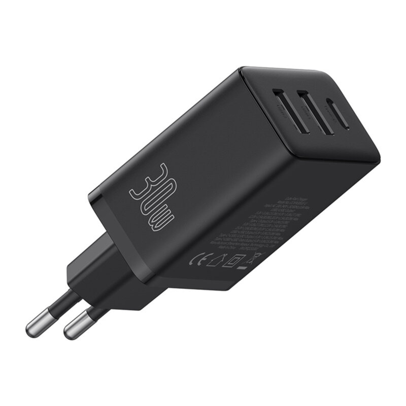 Incarcator GaN priza USB, tip C Baseus, 30W, P10111402113-00