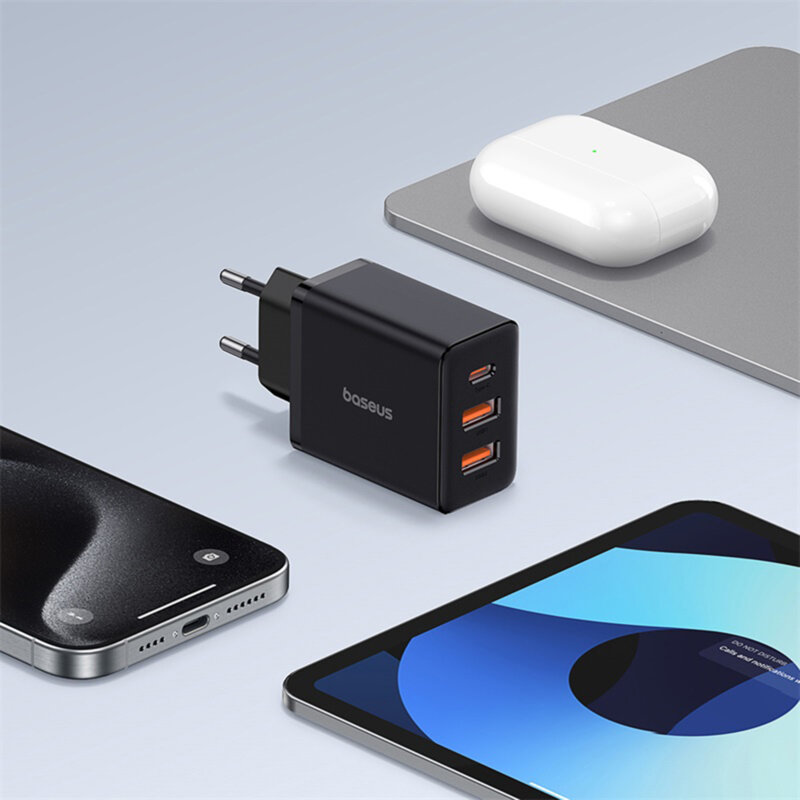 Incarcator GaN priza USB, tip C Baseus, 30W, P10111402113-00