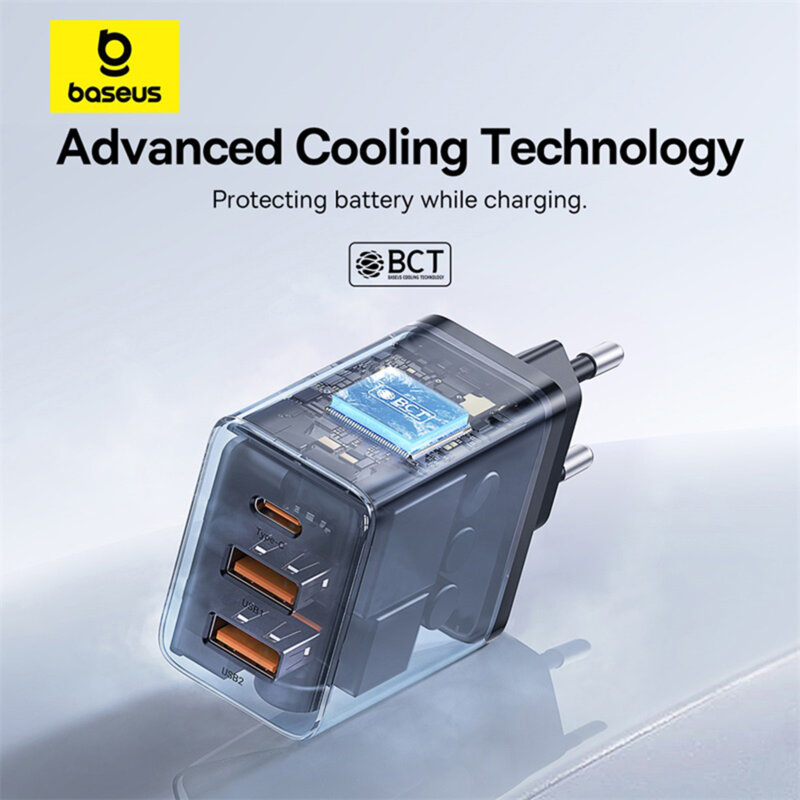 Incarcator GaN priza USB, tip C Baseus, 30W, P10111402113-00
