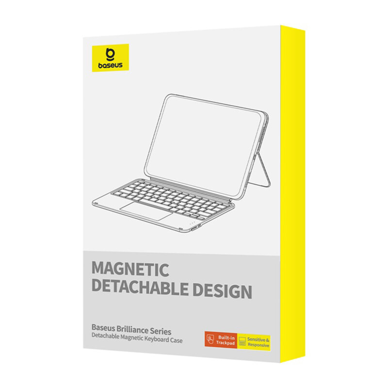 Husa magnetica cu tastatura iPad 10 (2022) 10.9 Baseus Brilliance Detachable, negru