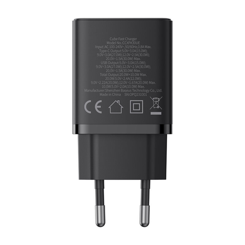Incarcator USB, tip C Fast Charge Baseus, 30W, P10111404113-00