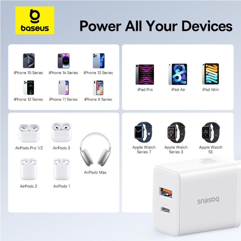 Incarcator USB, tip C Fast Charge Baseus, 30W, P10111404213-00