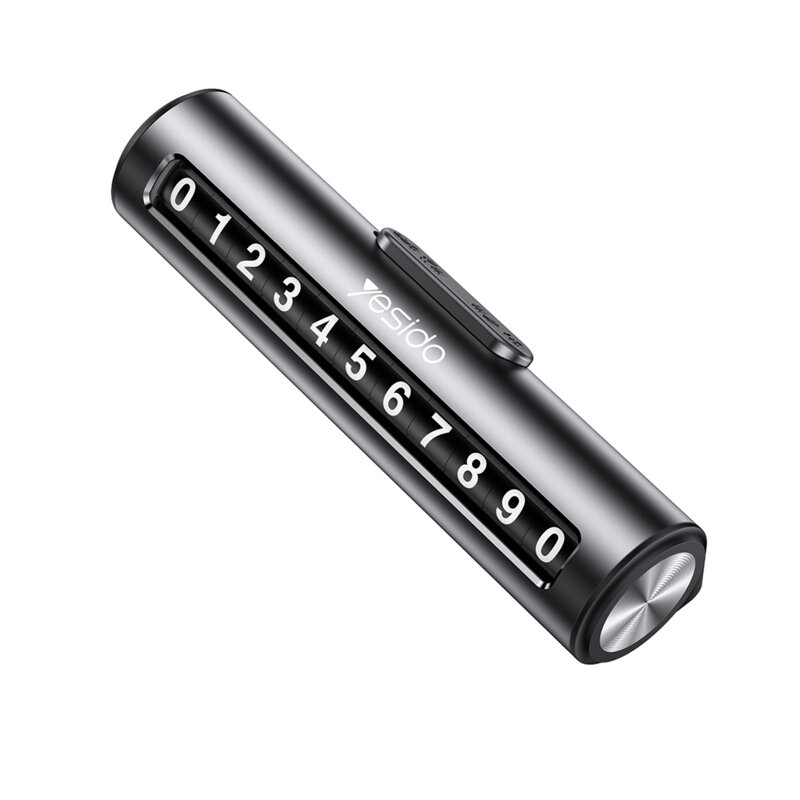 Suport numar telefon auto pentru bord Yesido C202, negru