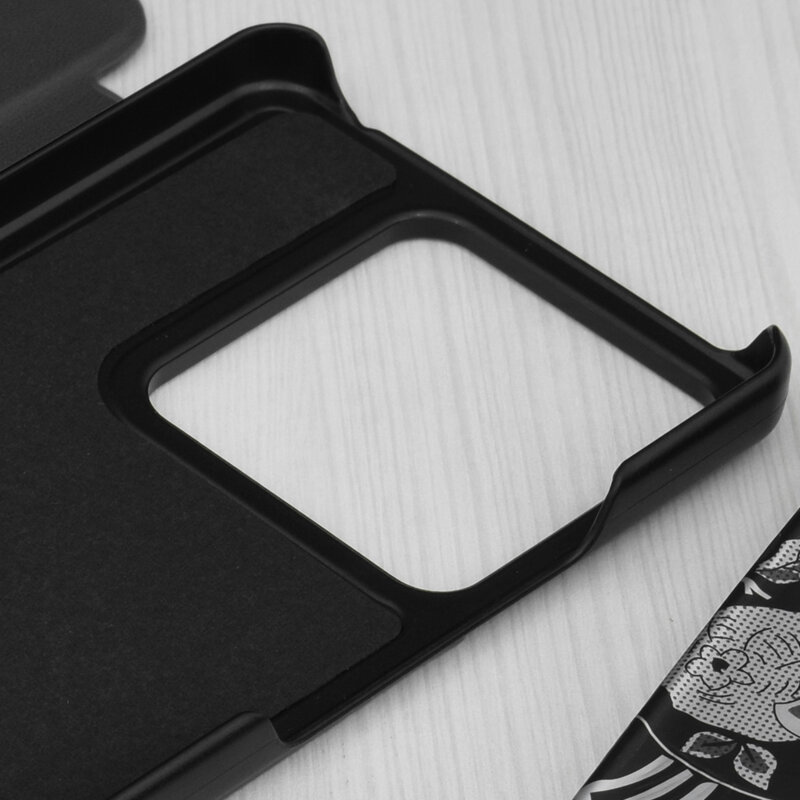 Husa Xiaomi Redmi Note 13 5G Eco Leather View flip tip carte, negru