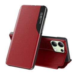 Husa Xiaomi Redmi Note 13 4G Eco Leather View flip tip carte, rosu