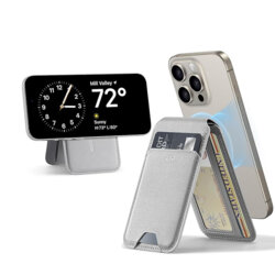 Portofel MagSafe pentru telefon, suport birou ESR HaloLock, bej
