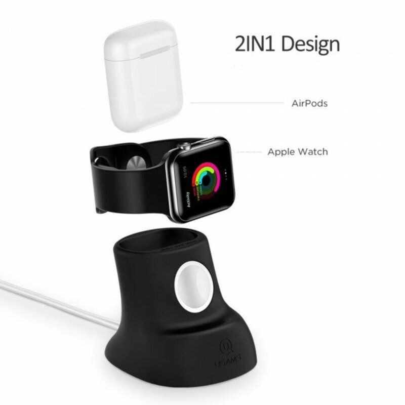 Suport pentru incarcator Apple Watch, AirPods Usams US-ZJ051