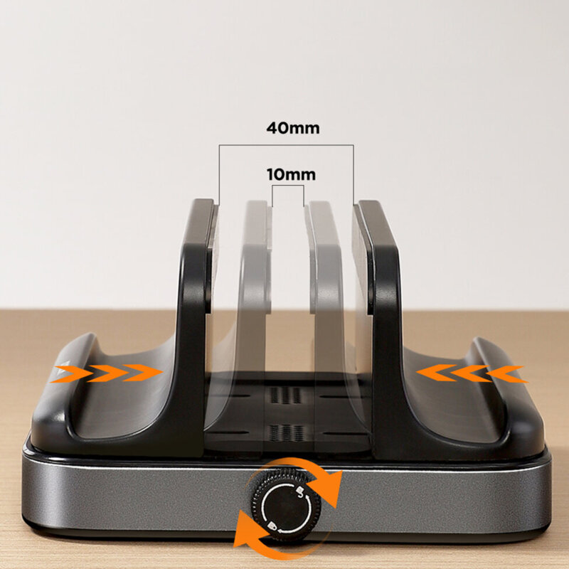 Suport laptop birou JoyRoom, vertical, negru, JR-ZS374