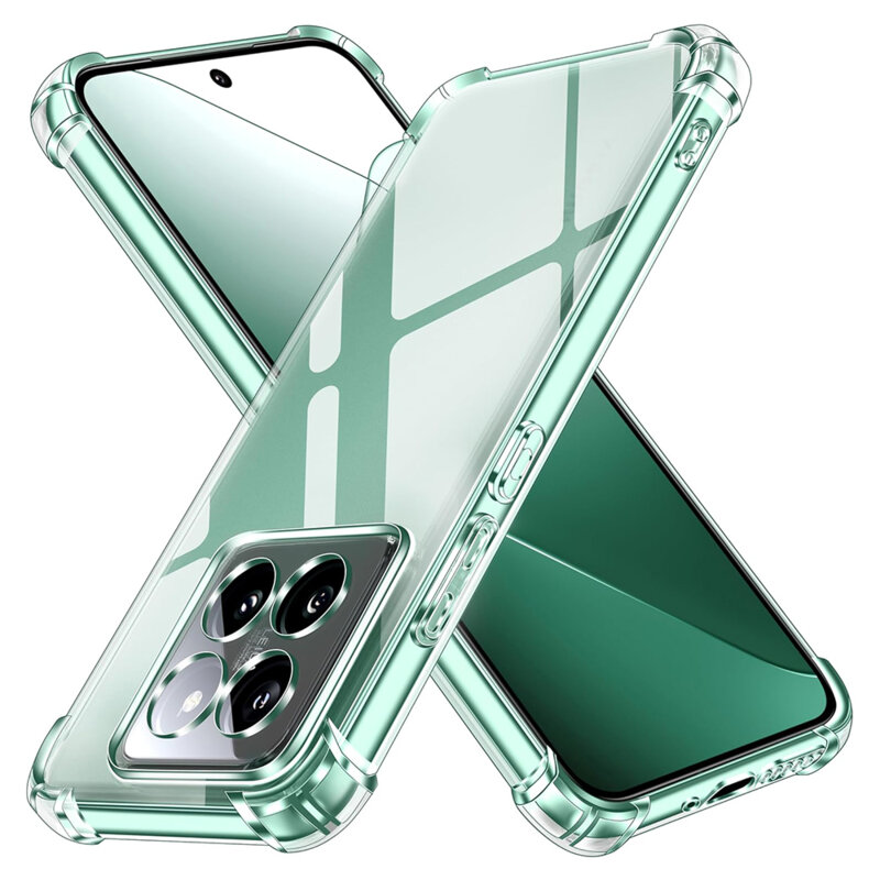 Husa Xiaomi 14 Pro Techsuit Shockproof Clear Silicone, transparenta