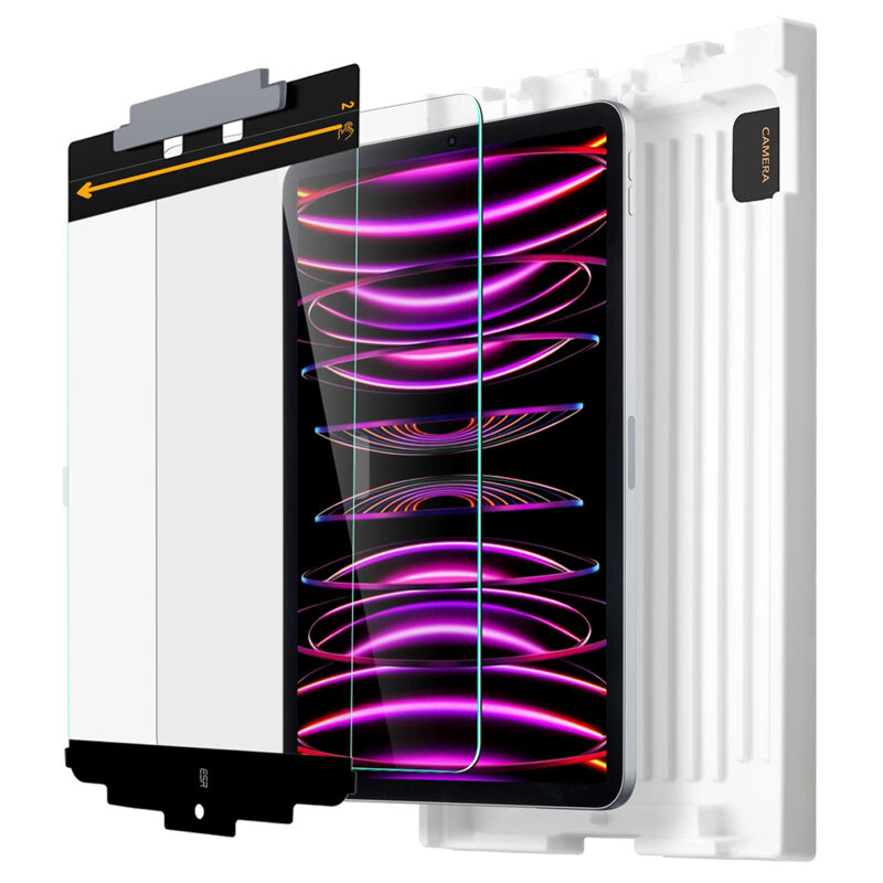 [Pachet 2x] Folie sticla iPad Pro 2020 12.9 A2069/A2232 ESR Armorite Screen Protector, transparenta