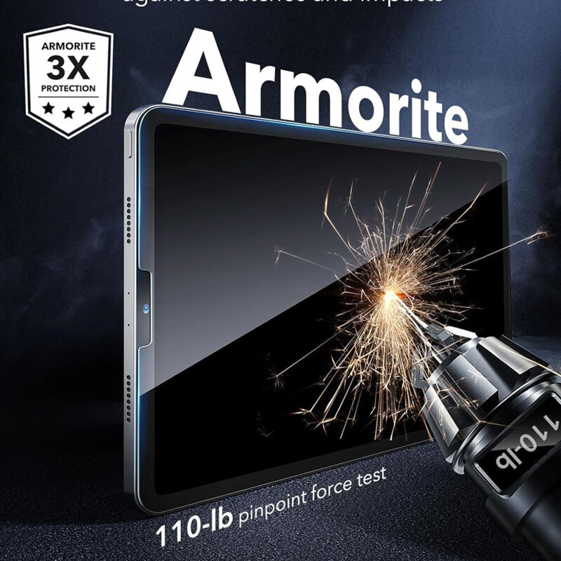 [Pachet 2x] Folie sticla iPad Pro 2018 11.0 A1980/A1979 ESR Armorite Screen Protector, transparenta