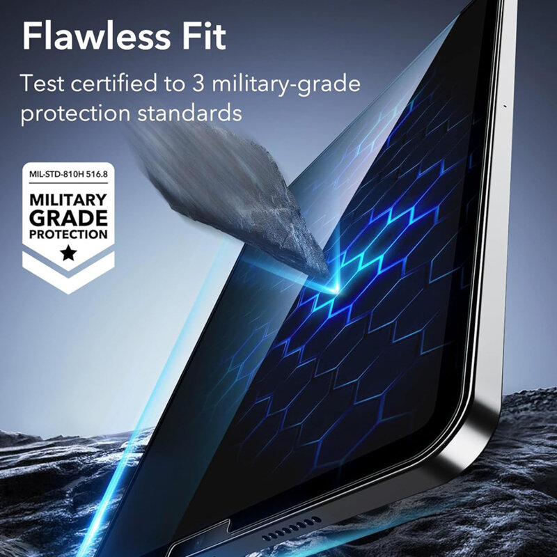 [Pachet 2x] Folie sticla iPad Air 5 (2022) ESR Armorite Screen Protector, transparenta