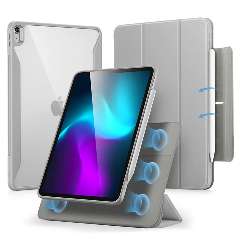 Husa iPad Air 13 (2024) ESR Rebound Hybrid, gri