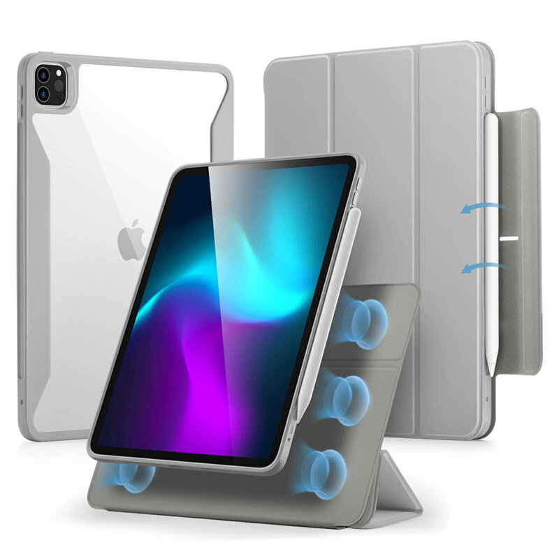 Husa iPad Pro 11 (2024) ESR Rebound Hybrid, gri