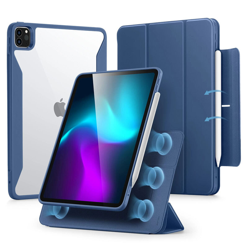 Husa iPad Pro 11 (2024) ESR Rebound Hybrid, albastru