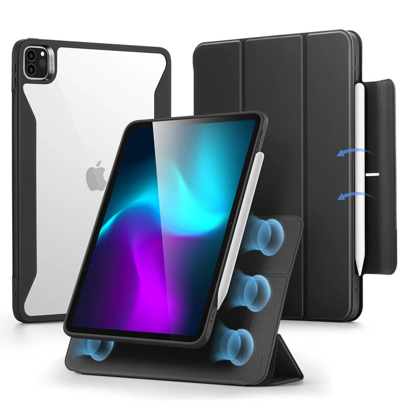 Husa iPad Pro 11 (2024) ESR Rebound Hybrid, negru