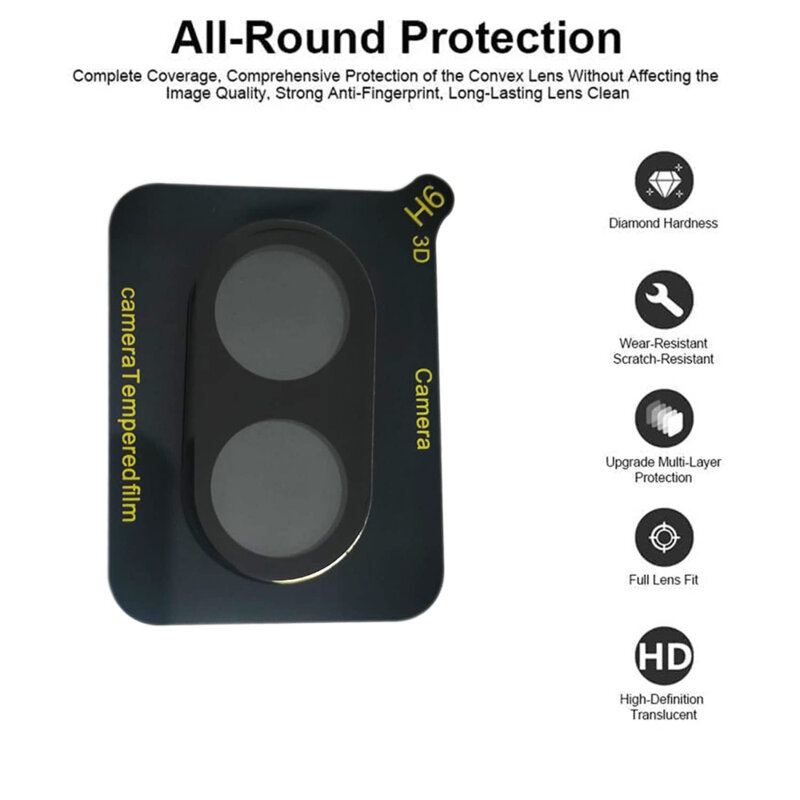 Folie camera Oppo A18 Techsuit Full Glass, negru