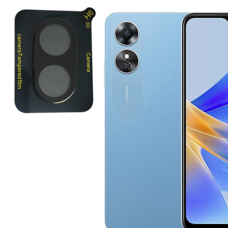 Folie camera Oppo A18 Techsuit Full Glass, negru