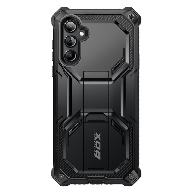 [Pachet 360°] Husa + folie Samsung Galaxy A55 5G I-Blason Armorbox, negru