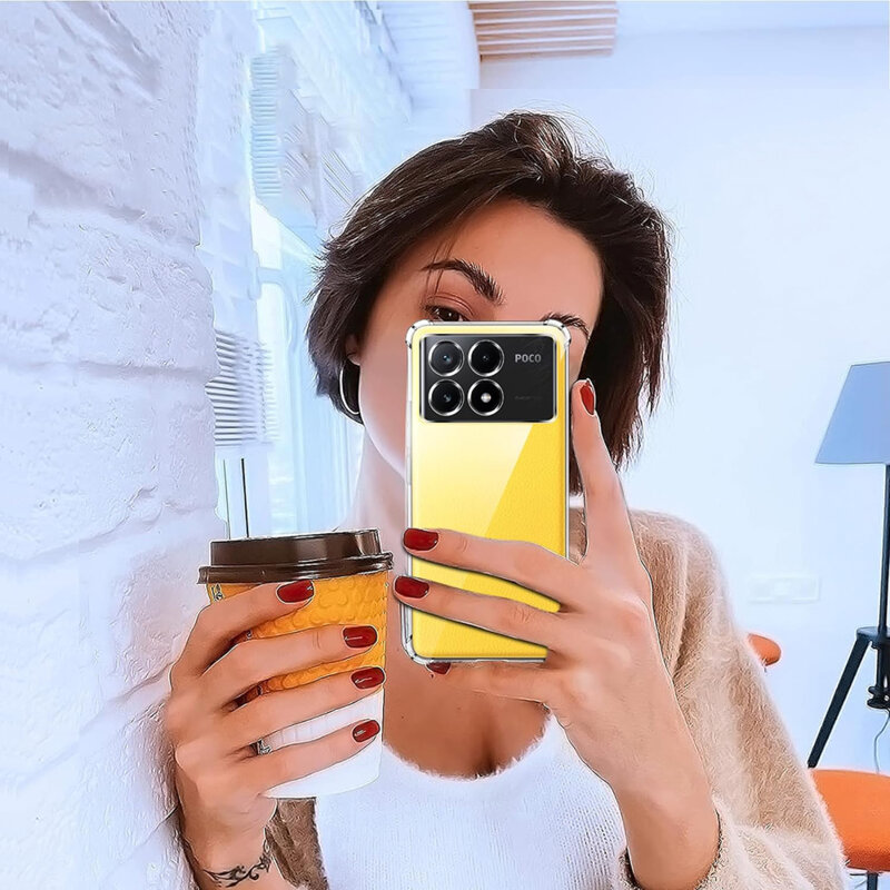 Husa Xiaomi Poco X6 Pro Techsuit Shockproof Clear Silicone, transparenta