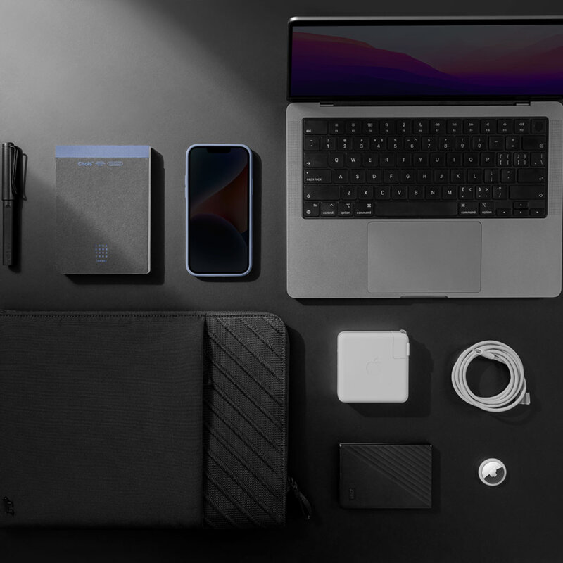 Husa 360° pentru laptop 16 inch antisoc Tomtoc, negru, A10F2D1