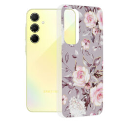Husa Samsung Galaxy A35 5G Techsuit Marble, Bloom of Ruth Gray