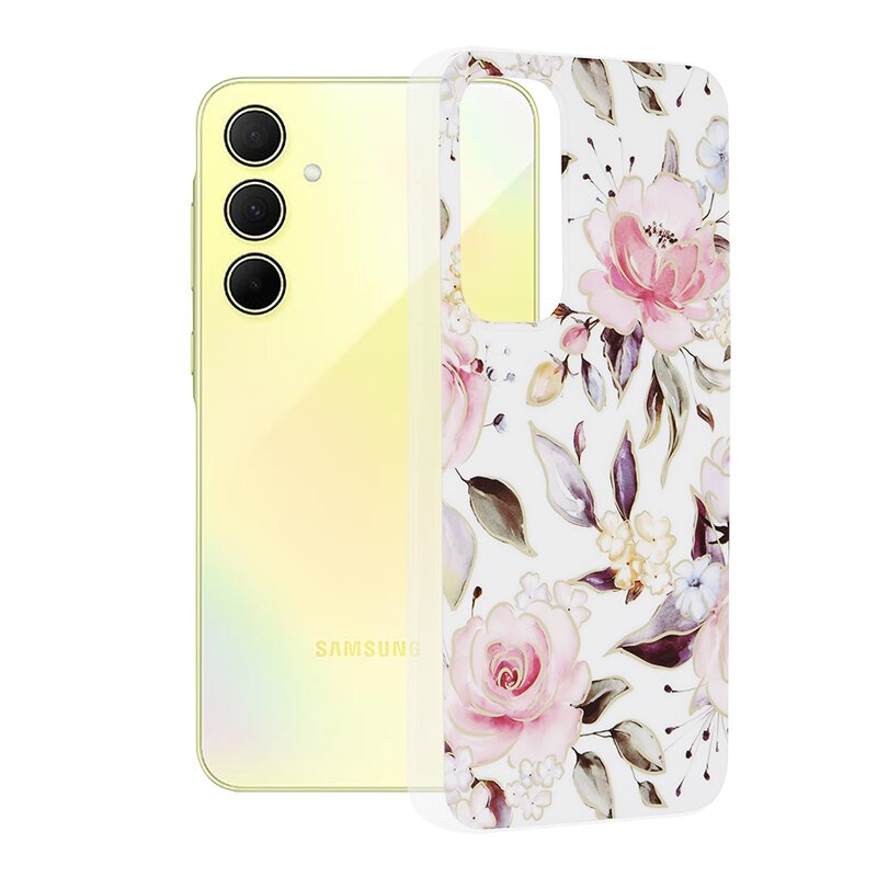 Husa Samsung Galaxy A35 5G Techsuit Marble, Chloe White