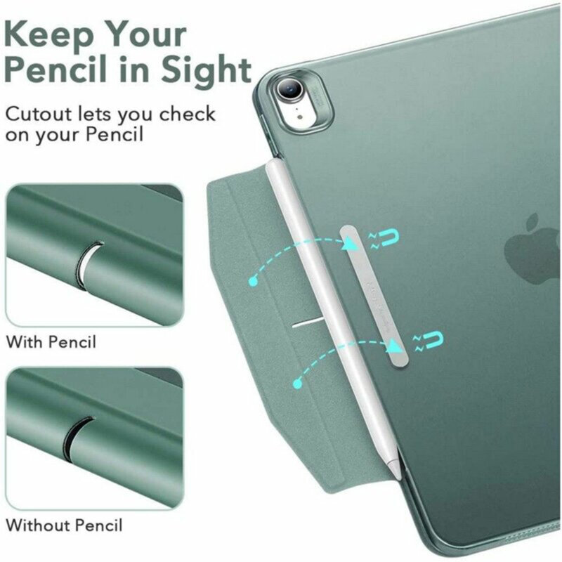 Husa iPad Air 11 (2024) ESR Ascend Trifold, Forest Green