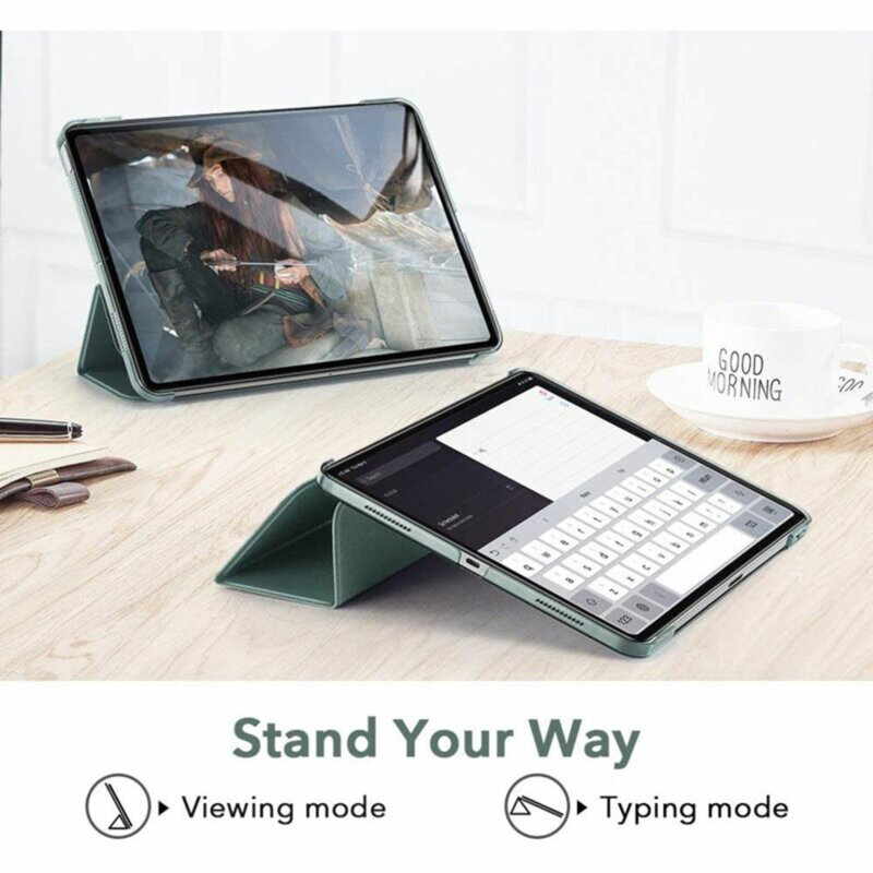 Husa iPad Air 11 (2024) ESR Ascend Trifold, Forest Green