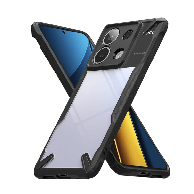 Husa Xiaomi Poco X6 Ringke Fusion X, negru