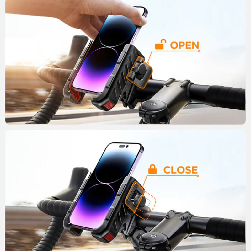 Suport de telefon pentru bicicleta JoyRoom, negru, JR-ZS266