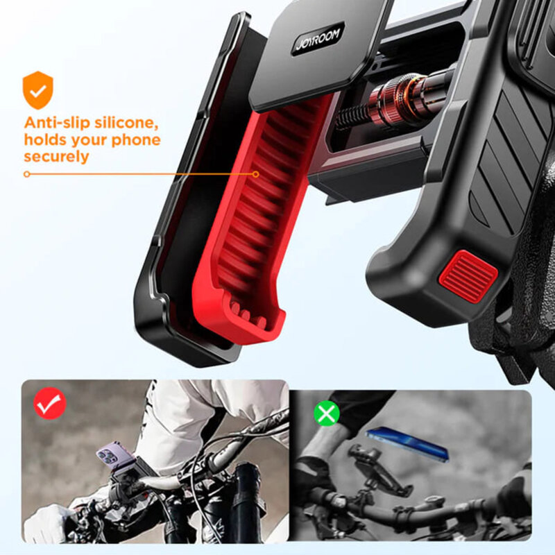 Suport de telefon pentru bicicleta JoyRoom, negru, JR-ZS266