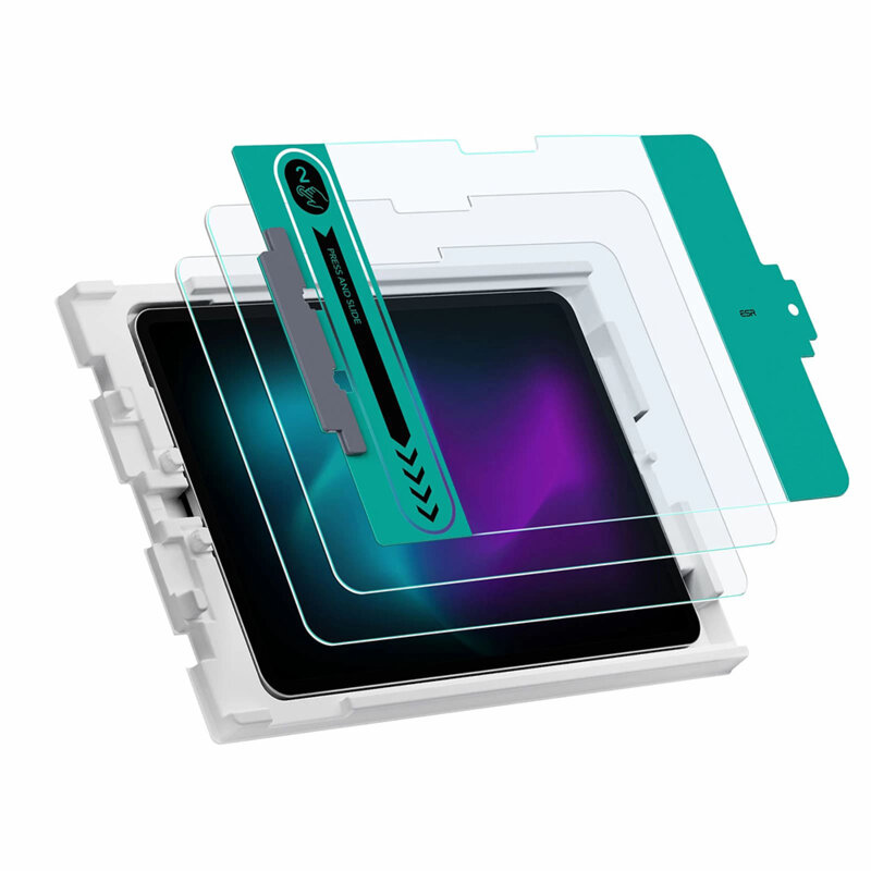 [Pachet 2x] Folie sticla iPad Pro 11 (2024) ESR Armorite Screen Protector, transparenta