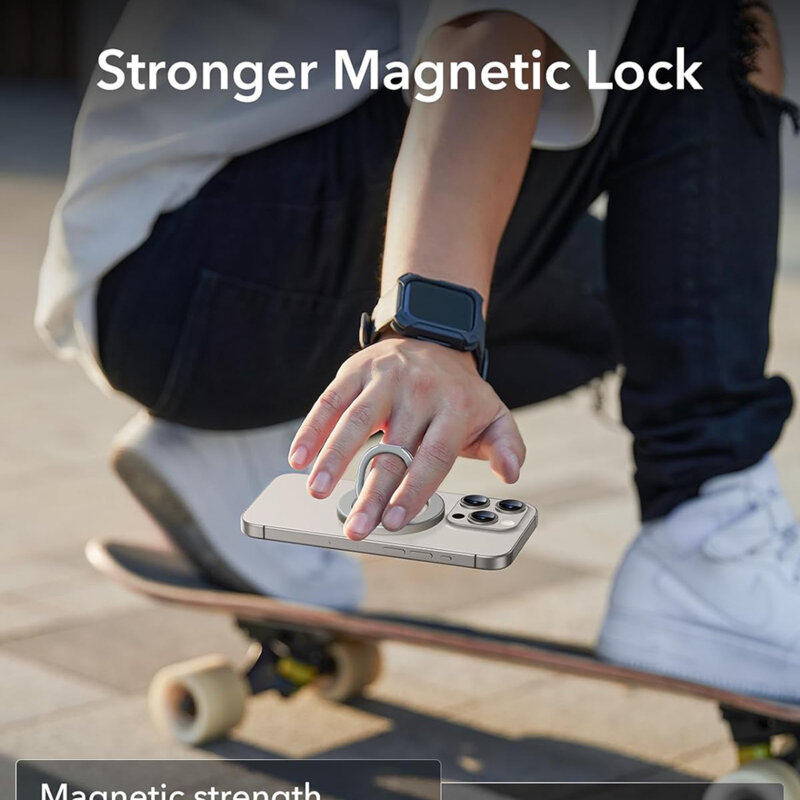 Suport inel iPhone MagSafe ESR HaloLock Ring Stand, bej