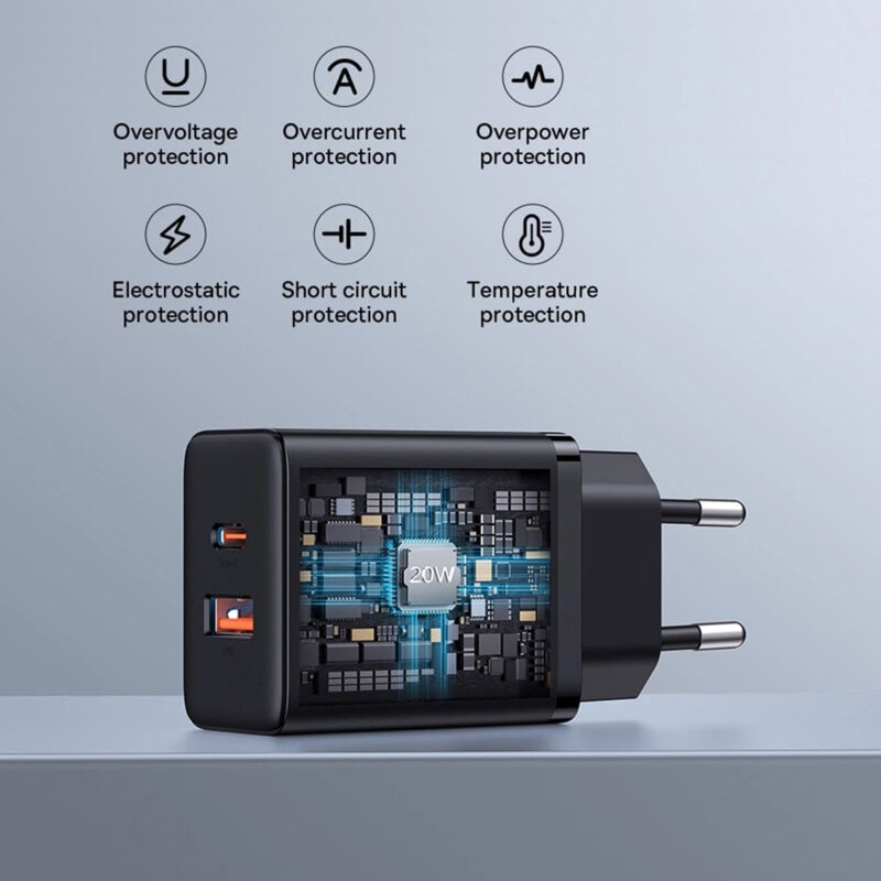 Incarcator USB, tip C Fast Charge Baseus, 20W, P10111403113-00