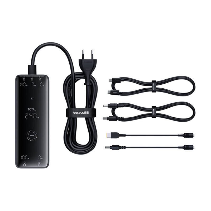 Statie incarcare wireless, USB, Type-C, DC 240W Baseus, P10163901113-00