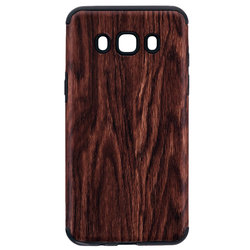 Husa Samsung Galaxy J5 2016 J510 TPU Wood Texture - Maro