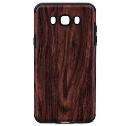 Husa Samsung Galaxy J7 2016 J710 TPU Wood Texture - Maro