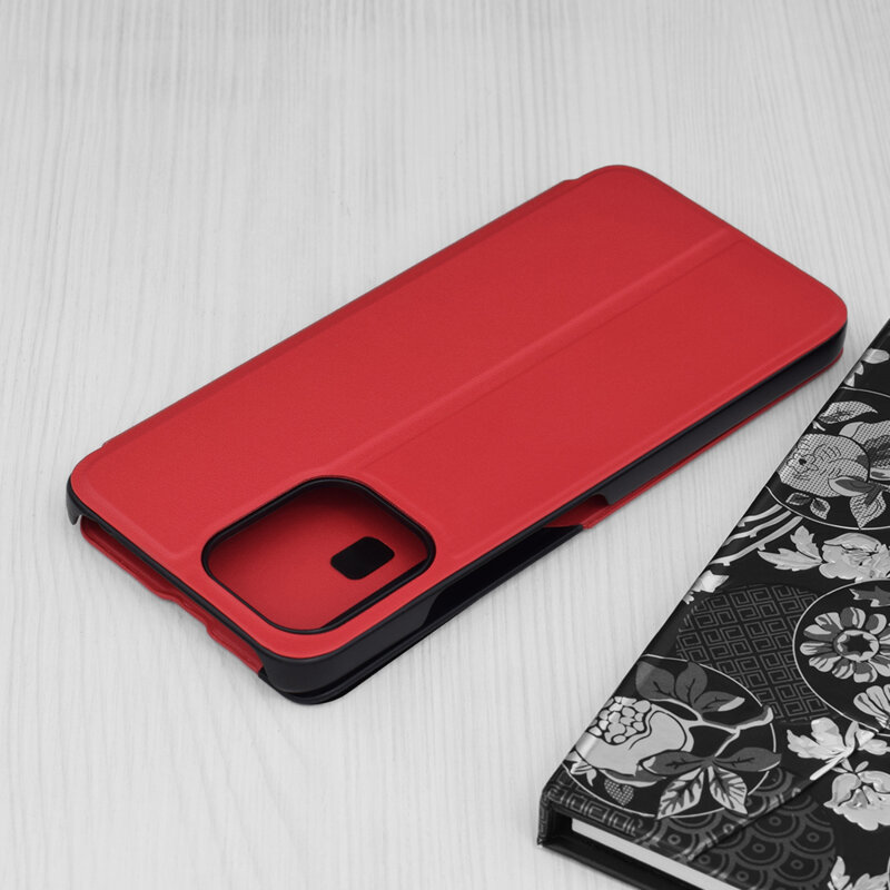 Husa Xiaomi Redmi 12 4G Eco Leather View flip tip carte, rosu