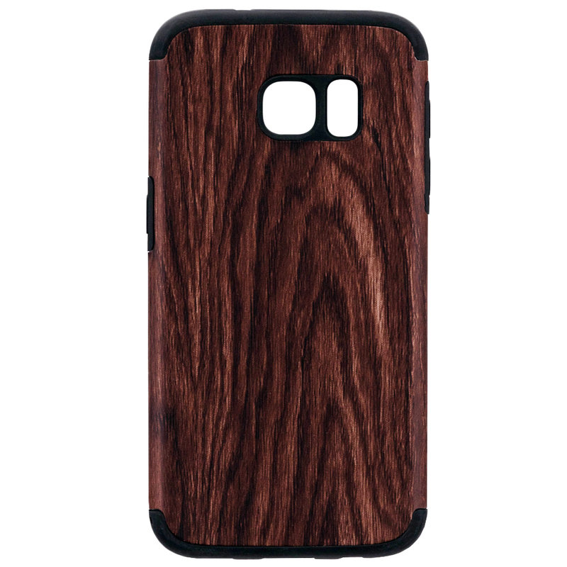 Husa Samsung Galaxy S7 G930 TPU Wood Texture - Maro