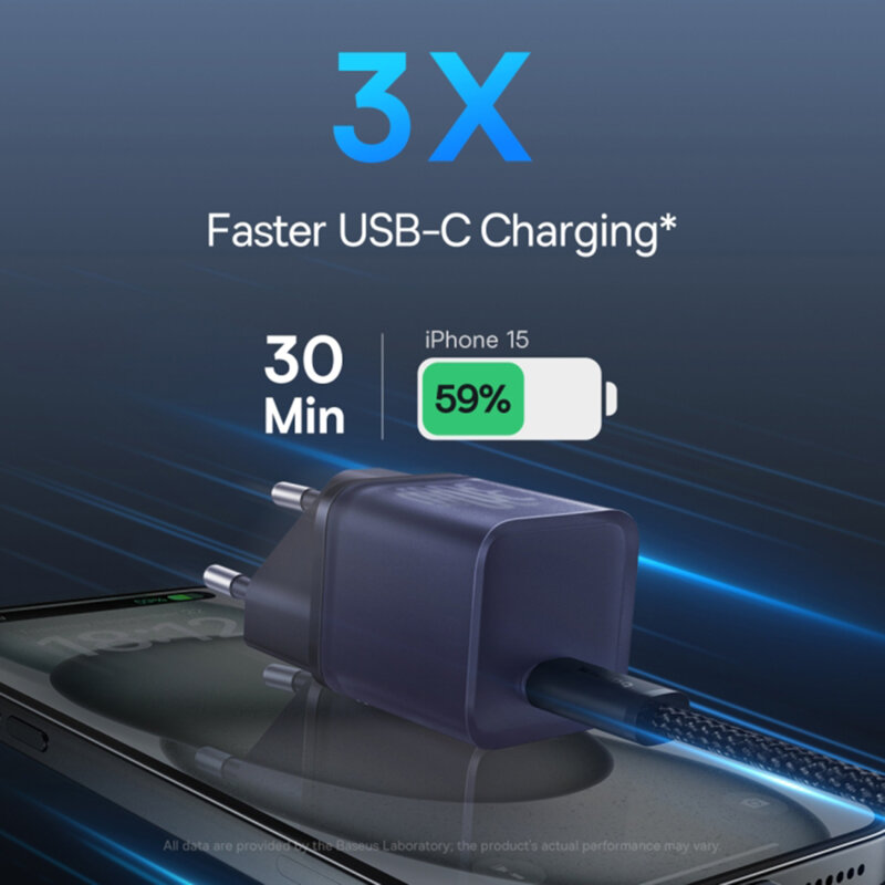 Incarcator priza GaN5S Type-C Baseus, 30W, P10162504523-00