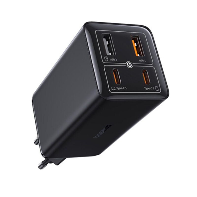 Incarcator GaN6 USB, Type-C + cablu Type-C Baseus, 100W, P10162705112-00
